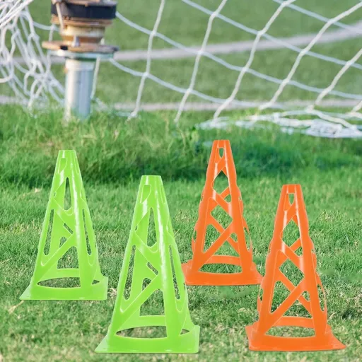 Soccer Cones PP Material For Fall Resistance 12Pcs 9In