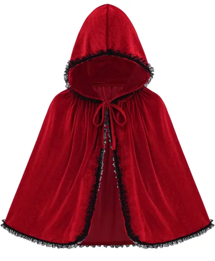 1pcsAdult Halloween Costume Cloak, Perfect for Themed Parties, Cosplay, and Fantasy Dress-Up (Red)