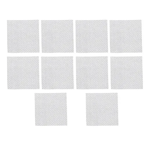 10pcs Stainless Steel Wire Mesh for Water Plants Fish Tank Aquarium Decoration - 8x8cm