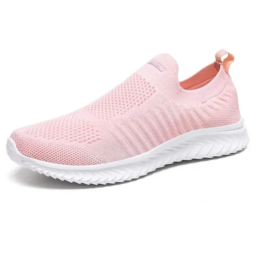 Men Sports Shoes Lightweight Breathable Mesh A19 Pink 40