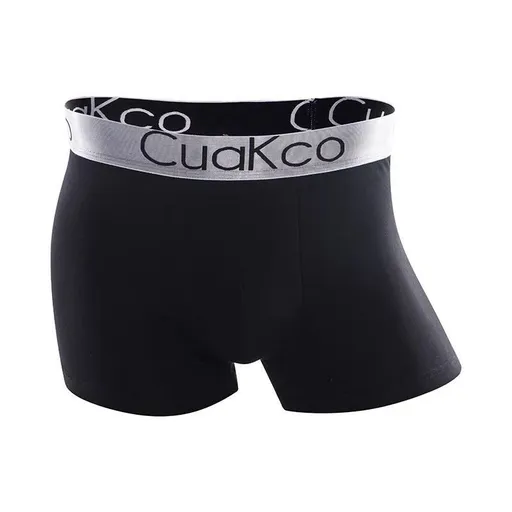 Cua Kco Men's Underwear Mid Waist Breathable Boxer Black 3XL Recommended 65.00 kg-75.00 kg