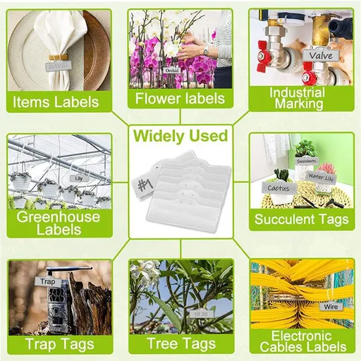 Metal Plant Labels, Aluminum Plant Tags, Tree Tags, Metal Plant Tags for Outdoor Garden Waterproof Metal Tags, Aluminum Tags