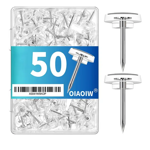 Clear Push Pins Count in Reusable Box for Bulletin Boards and Wall Displays Plastic Head, American Pushpins*1 Box American pushpins Clear
