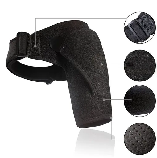 Shoulder Support Brace with Pressure Pad for Men Women, Adjustable Shoulder Brace for Torn Rotator Cuff, Tendonitis, Dislocation