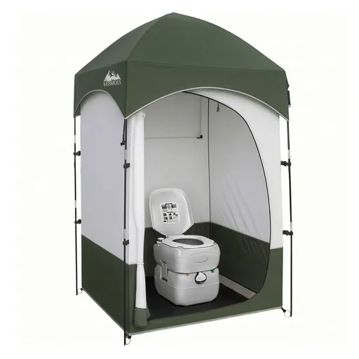 Weisshorn 22L Portable Camping Toilet Shower Tent Changing Room Outdoor Loo Set