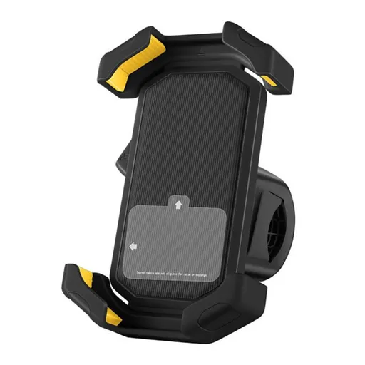 Adjustable Motorcycle Phone Holder With Silicone Protection For Secure Locking, for Vehicle Maintenance and Replacement, Black