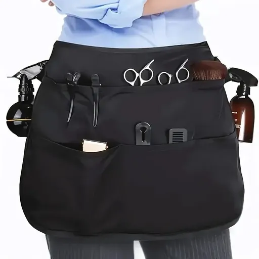 Multi-Pocket Breathable Half Apron | Efficient Tool Waist Pack for Makeup Artists, Gardeners, and Hairdressers