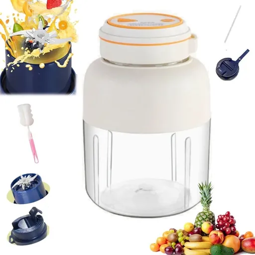 28 45 Oz Wireless Juicer Cup, 180W Portable Wireless Juicer Cup with 38-Blades, Fresh Juice Portable Blender, Rechargeable USB Personal Blender for Fruits & Vegetables