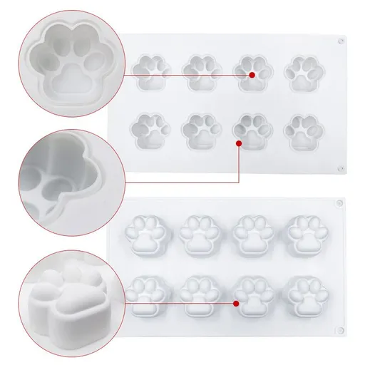 Cute Animal Paw Silicone Cake Mold for DIY Mousse Jelly Pudding Enhance your baking experience with this adorable animal