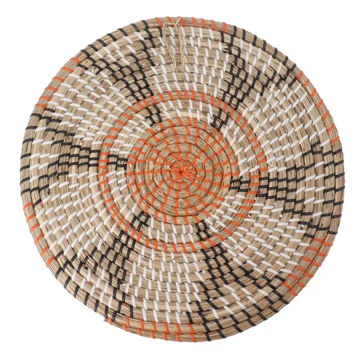 Grass Woven Placemats Nordic Style Round 34cm Natural