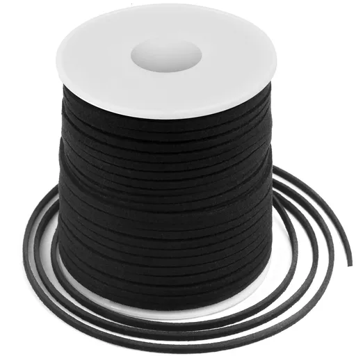 Leather String, Flat Suede Cord Faux Leather Cord Thin Leather Lace for Bracelets, Necklaces, Jewelry Making and Art Crafts