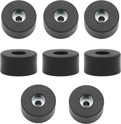 Air Compressor Isolator Pads - 8 Pack Replacement Rubber Feet 192310GS for Coleman Powermate, Sanborn & More - Also Ideal for Speaker Cabinets, Computer Desk, Sofa Cushions (E106661, D091007)