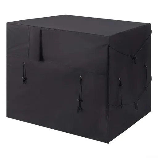 210D Waterproof Oxford Fabric Pool Heat Cover for Outdoor Units with Adjustable Drawstrings, Winter Protection for Spa Equipment