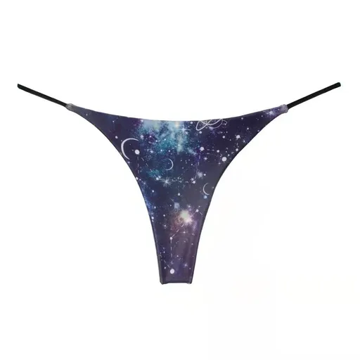 Women Milk Silk Low Waist Bikini Thong Starry sky XL Size: XL; Recommended weight (kg): 61 - 68; Waist (cm): 76 - 82; Hip (cm): 94 - 98; Suitable fit: full build