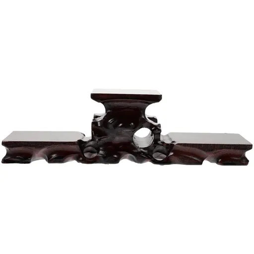 1pc Vintage Wooden Display Stand for Carving Crafts, Antique Style Rack for Home and Office Decor