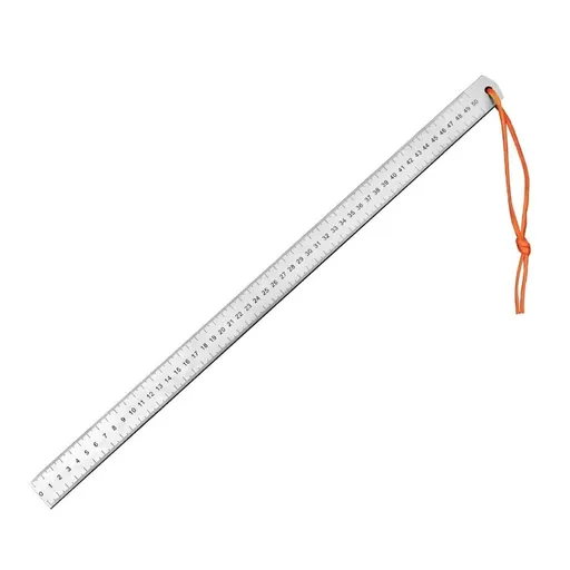 50cm Straight Ruler Car Mount Defense Ruler Stainless Steel Thickened Measurement Tool Straight Edges Measuring Tool