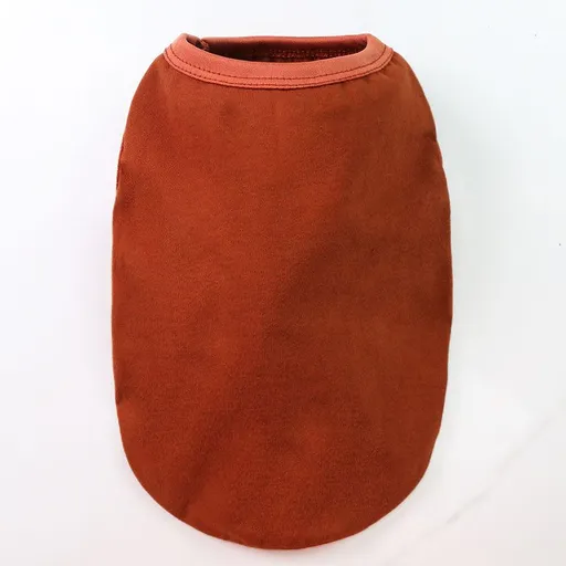 Cotton Pet Vest for Dogs and Cats Pure cotton vest pure rust red 4XL bust 70 back length 50cm