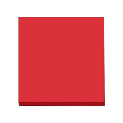 Premium 7.6 x 7.6 cm Sticky Notes Pad, Strong Adhesive Colourful Memo Pad, 100 Sheets for Office Home Reminders, Red