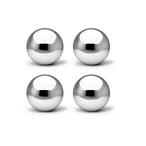 Stainless Steel Gazing Ball, Mirror Polished Hollow Ball Reflective Garden Sphere, Floating Balls Seamless (10CM X 4PCS)