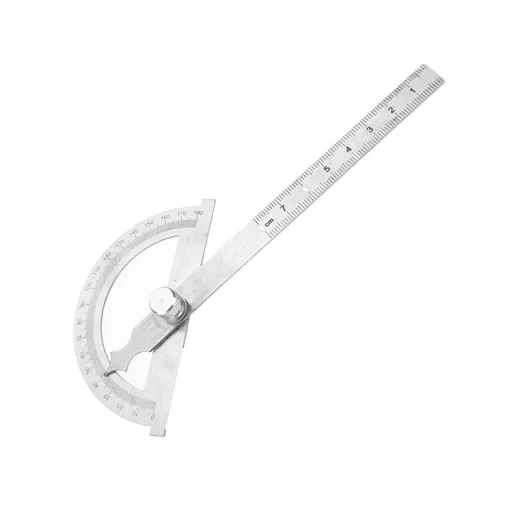 Ruler, Stainless Steel Protractor Goniomete30cm Ruler 180 Degrees Angle Finder Gauge Adjustable Measuring Tool for Woodworking