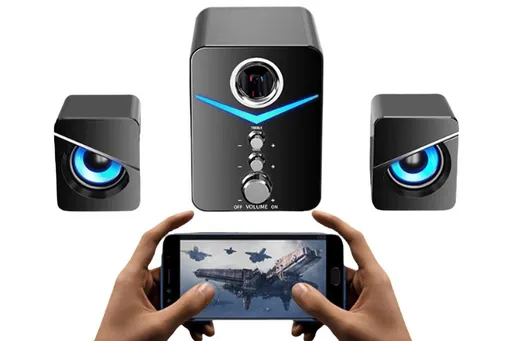Audio Desktop Wired Desktop Laptop Speaker Bluetooth Speakers LED Surround Sound System