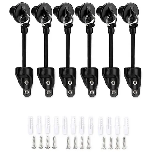 Upgraded Bungee Kit and End Cap Outdoor Roller Sun Shade Replacement Part Tie Downs Elastic Windproof Cord Buckle