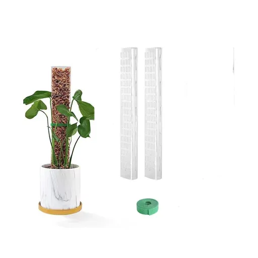 2 pcs Climbing Plant Moss Stakes with Garden Tie, 10 Pack, Plastic