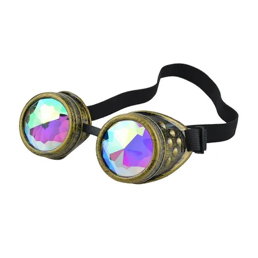 Steampunk Retro Motorcycle Goggles, Vintage Riding Cosplay Eyewear