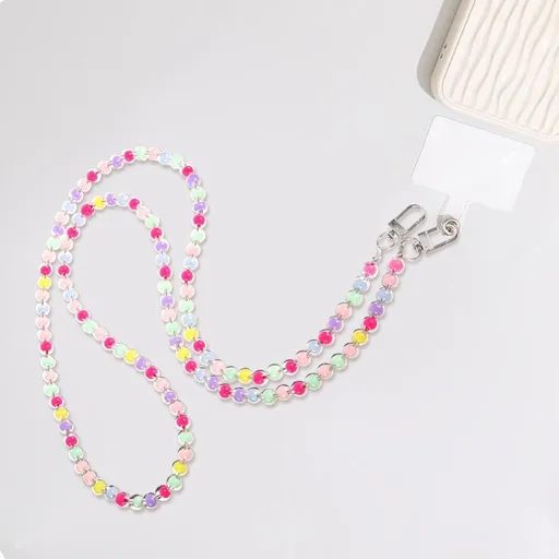 Beaded Phone Charms Plastic 1 Set 0.3x48in
