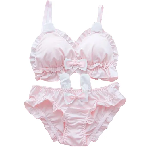 House Of Dasein White Or Pink Rabbit Lingerie Set Women Cosplay - Pink - S (A Cup)
