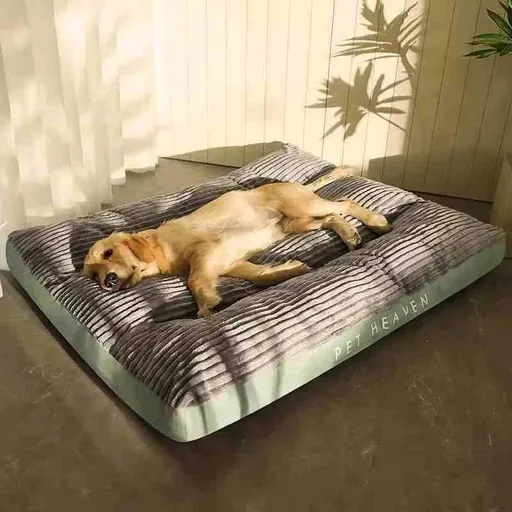 Warm Dog Bed Washable Pet Bed Non-Slip Dog Bed High Backrest Dog Bed Thick Dog - Gray - Size 31.5*25.6in