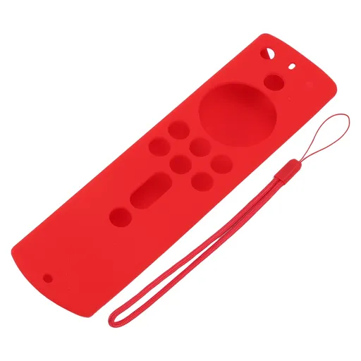 Silicone Protective Case for Fire TV Stick 4K 2018 Remote Control Shockproof Anti Slip Protective Cover Red