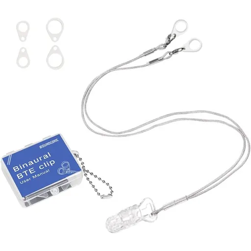 Hearing Aids Clip for Adults - New Designed Portable Hang Rope Anti-Lost Rope Fixation Cord Protection Rope for Seniors