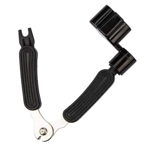 Guitar Bridge Pin Puller and Cutter, 3 In 1 Multifunctional Guitar String Peg Tuner Winder for Acoustic Electric Guitar