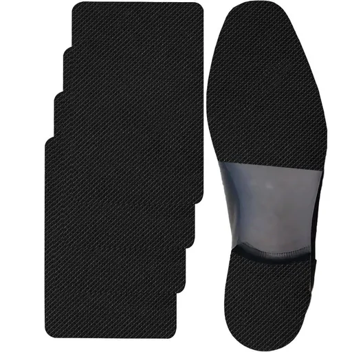 3 Pairs Black Shoe Sole Protector,Anti Slip Shoe Grips on Bottom of Shoes - Bottom Protector - Sole Guard - Non-Slip Shoe Pads for High Heels (6"x4")