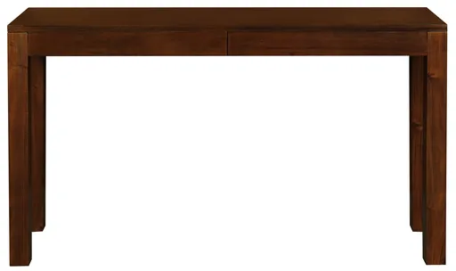 Sofa Table Solid Mahogany 130 cm Modern Design 2 Drawer Console Mahogany