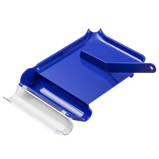 Pill Counting Tray Right Hand Design with Spatula Blue 20.5x14.2x3.2cm