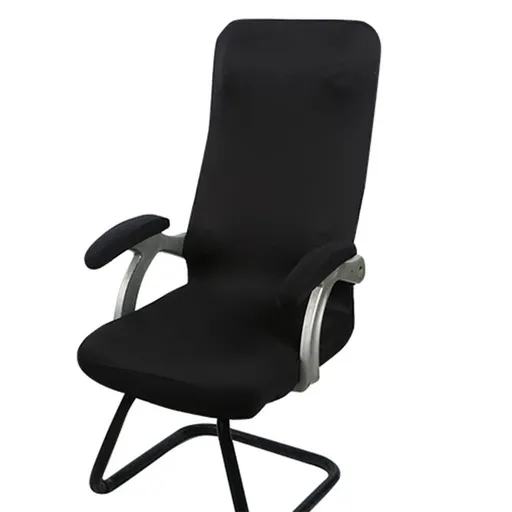 1 Pair Chair Arm Covers with Sponge Soft Breathable Safe Office Chair Armrest Cover Set for Working Home Black Sponge Type 35x9cm/13.8x3.5in