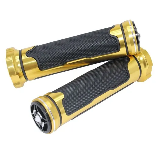MOXI Motorcycle Handle Grips Rubber Aluminum Alloy 1 217 handle glue-gold