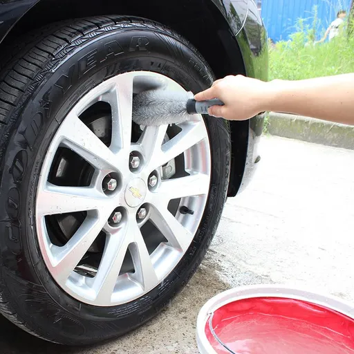 Car Wheel Cleaning Brush Tire Rim Scrub Brush Cleaner Tire Auto Truck Motorcycle Bike Wheel Brush Washing Hub Cleaning Tool