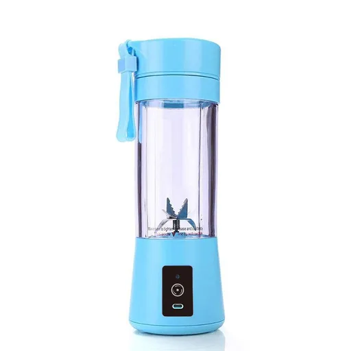 Blue Portable Blender USB Rechargeable - Personal Size Smoothie Maker On The Go
