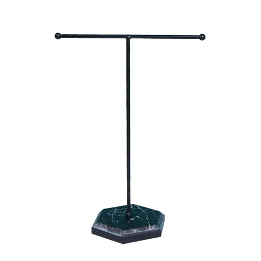 (Only includes shelves)Jewelry Stand Display Necklace Holder Plated Metal Tabletop Jewelry Organizer