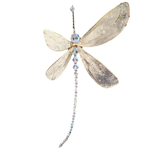 1 pcs Dragonfly, Small Dazzlefly Dragonfly Sun Catcher with Crystals,Rainbow Maker Pendant Window Hanging