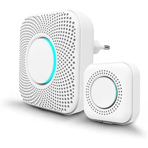 Wireless Doorbell 150M, LED Indicator, 36 Melodies With 4 Volume Levels, 1 Transmitter And 1 Spare, Wireless Home Chime