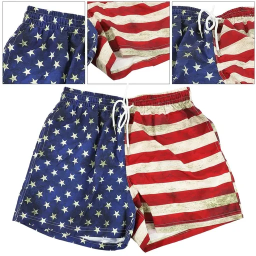 Quick-drying Mens Polyester Swim Trunks by beach shorts loose fit