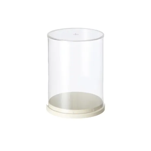 2pcs Clear Acrylic Display Case Transparent Box for Collectibles Dolls Figures - S