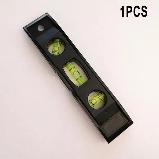 1 Pc Horizontal Ruler 3 Bubble Spirit. Level Magnetic Abs Shell Mini Pocket Portable Level Measure Tools Machinery Leveller Smile Home
