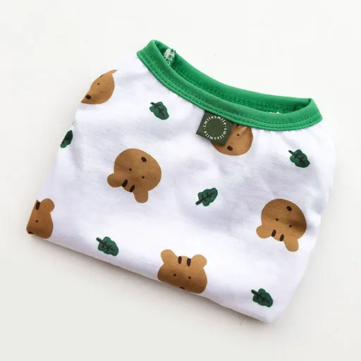 Pet Vest Dog Cat Soccer Jersey Polyester Vest stamp smile bear head 3xl (bust 75cm, approximately 10-19kg pet)