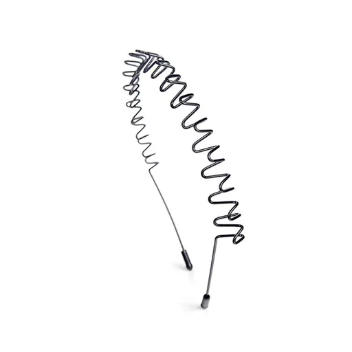 Shi Metal Hairband Women's Hairband Neutral Black Wave Spring Outdoor Sports Hairband Men's Hoop Clip