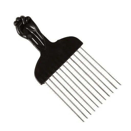 Combs Practical, Curly Hair Styling Afro Combs Hairdressing Styling Tool Afro Hair Black Metal Hair Pick for DIY Hairstyles Salon Men
